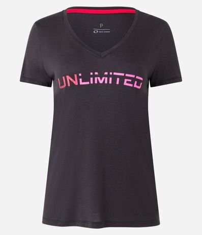 Remera Deportiva en Viscosa con Estampa Unlimited 1
