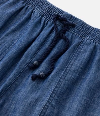 Short Comfy Jeans con Lazo en la Cintura Curve & Plus Size 7