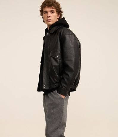 Pantalón en Algodón con Cintura Elástica y Bajo Ajustada 4