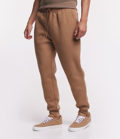 Pantalón en Algodón con Cintura Elástica y Bajo Ajustada 2