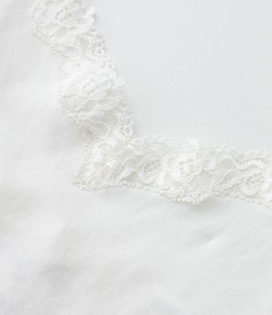 Musculosa con Breteles Finos sin Costura y con Encaje 6