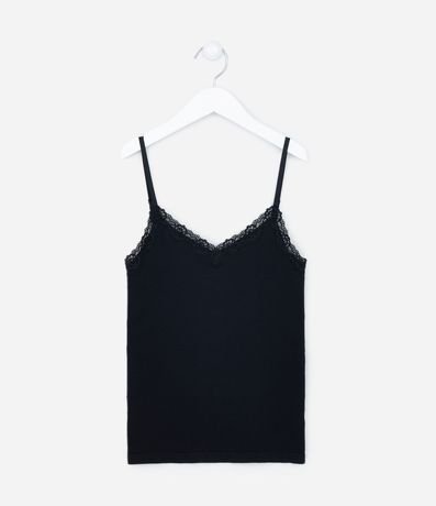 Musculosa con Breteles Finos sin Costura y con Encaje 4