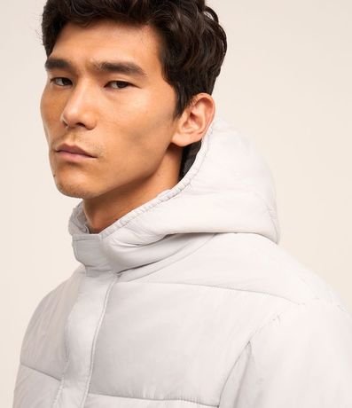 Campera Puffer en Microfibra con Capucha 5