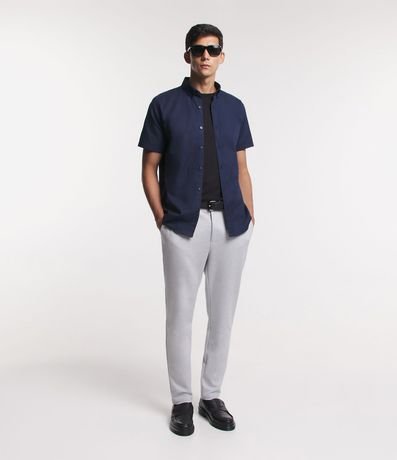 Pantalón Slim Performance en Sastrería con Textura