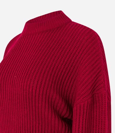 Buzo Suéter de Punto Texturizado con Puño Ajustado 6