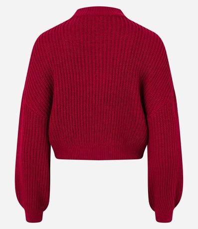 Buzo Suéter de Punto Texturizado con Puño Ajustado 7