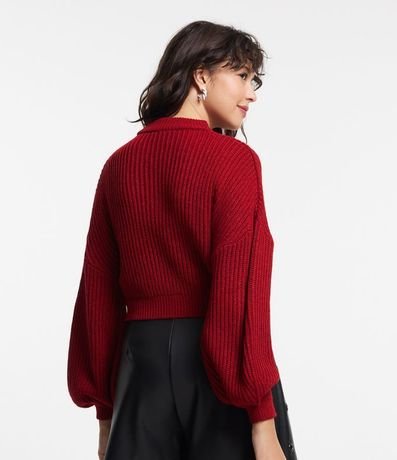 Buzo Suéter de Punto Texturizado con Puño Ajustado 3