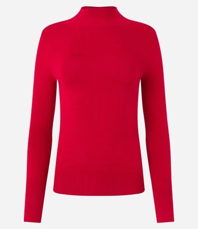 Blusa Básica en Viscosa con Cuello Alto 7