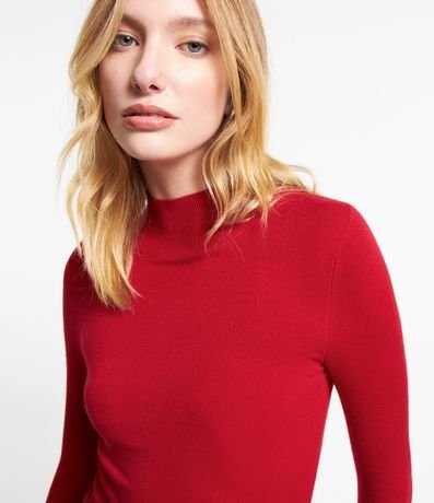 Blusa Básica en Viscosa con Cuello Alto 4