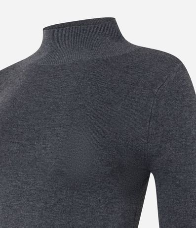 Blusa Básica en Viscosa con Cuello Alto 7