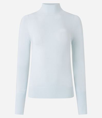 Blusa Básica en Viscosa con Cuello Alto 7