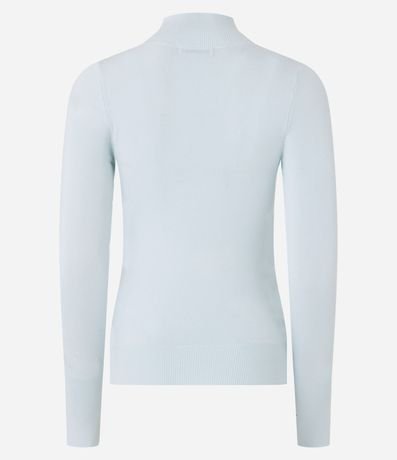 Blusa Básica en Viscosa con Cuello Alto 8