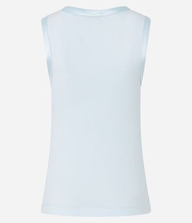 Blusa de Punto con Detalle en Satén 7