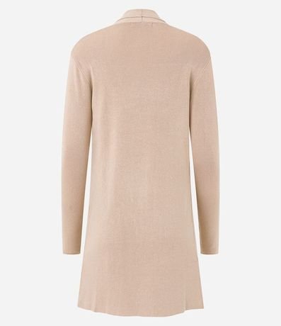 Cardigan Alargado Básico de Punto con Bolsillos 8