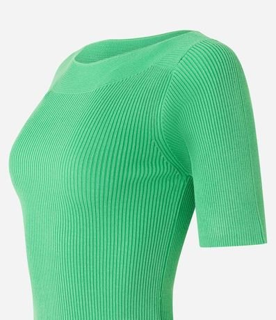 Blusa Básica de Punto con Escote Bote 7