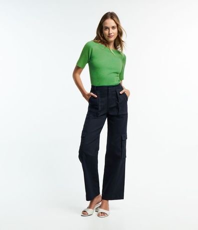 Blusa Básica de Punto con Escote Bote 2