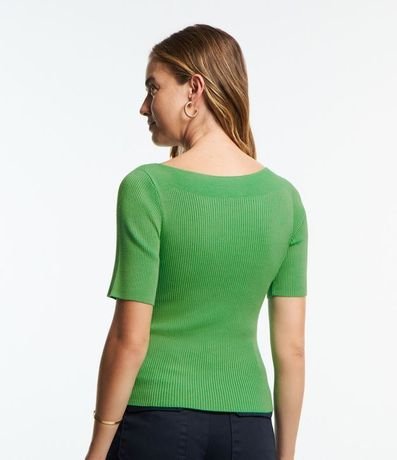 Blusa Básica de Punto con Escote Bote 5