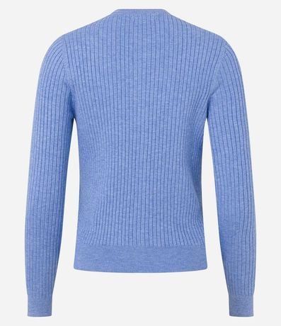 Cardigan Corto en Punto con Textura Acanalada 8