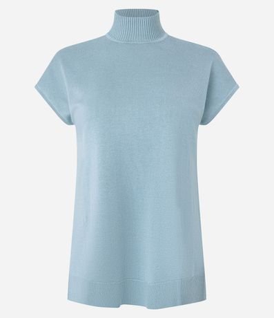 Blusa en Punto con Cuello Alto 7
