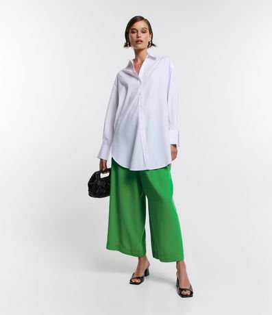 Pantalón Pantacourt con Cintura Elástica y Bolsillos Cuadrados 4