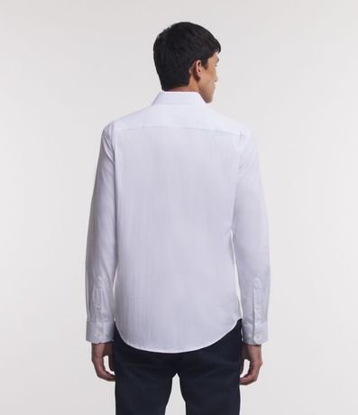 Camisa Social en Algodón Manga Larga con Textura Maquinetada 4