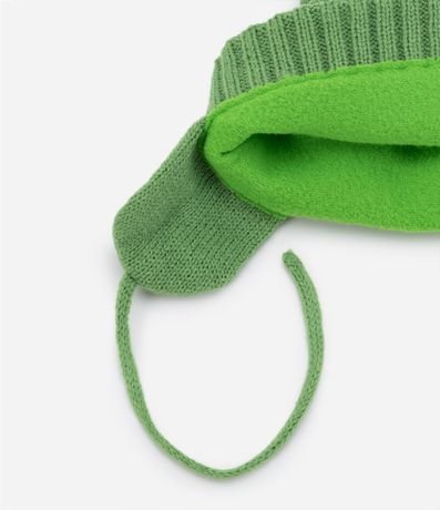Gorro Infantil en Punto con Cretas 3D y Tapa Orejas - Talle U 4