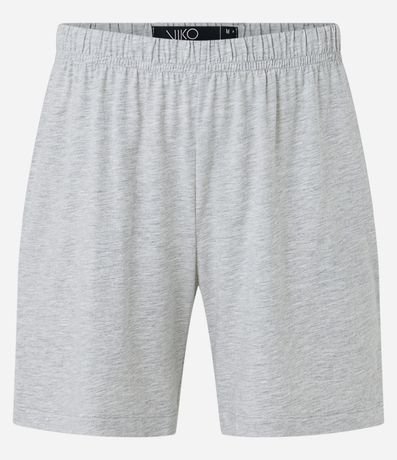 Pijama Corto en Media Malla con Cuello V y Estampa Rayada 3