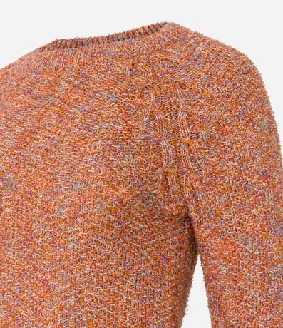 Suéter en Punto Melange con Hilo Metalizado 6