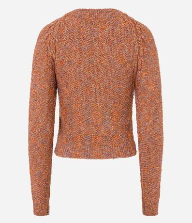 Suéter en Punto Melange con Hilo Metalizado 7