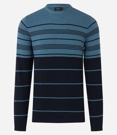 Suéter en Tejido de Punto con Rayas Horizontales 7