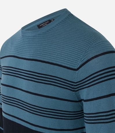 Suéter en Tejido de Punto con Rayas Horizontales 8