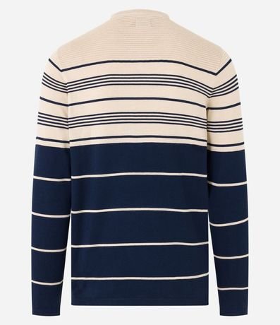 Suéter en Tejido de Punto con Rayas Horizontales 8