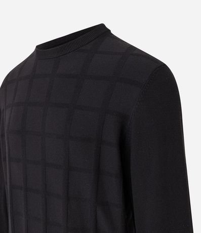 Suéter en Punto con Textura Cuadrilé 7