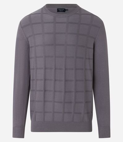 Suéter en Punto con Textura Cuadrilé 5