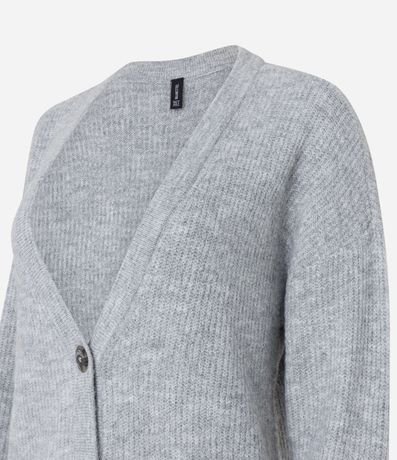 Cardigan Alargado de Punto con Botones y Bolsillos 7