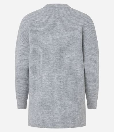 Cardigan Alargado de Punto con Botones y Bolsillos 8