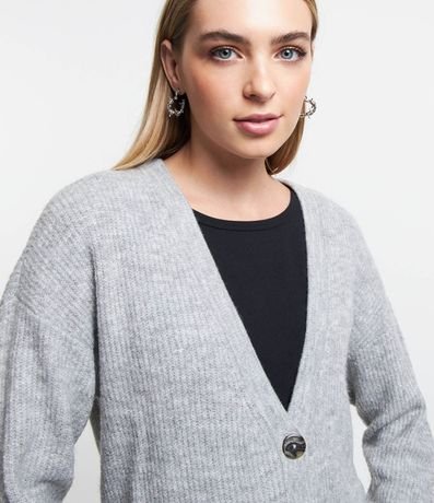 Cardigan Alargado de Punto con Botones y Bolsillos 4