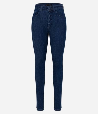 Pantalón Skinny en Jeans con Botones Forrados 5