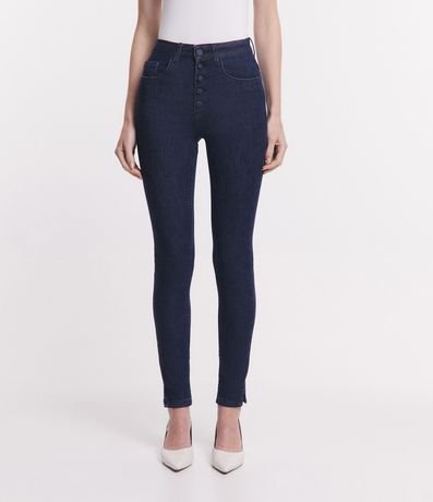 Pantalón Skinny en Jeans con Botones Forrados 4
