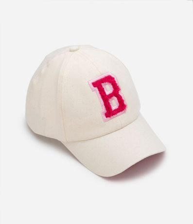 Gorra Infantil con Ala Curva y Bordado Texturizado Letra B 1