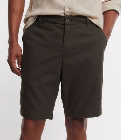 Bermuda Slim en Algodón Texturizado con Lazo Interior 3