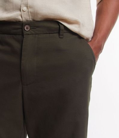 Bermuda Slim en Algodón Texturizado con Lazo Interior 5