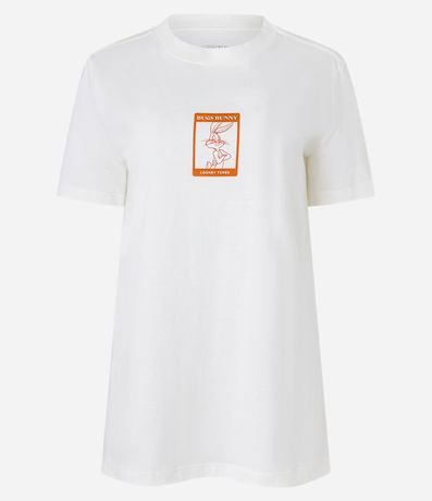 Blusa Alargada en Algodón con Estampado del Buggs Bunny 1