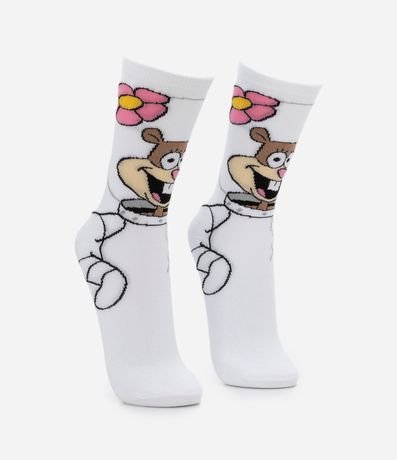 Media Caña larga Estampado Sandy Bob Esponja 2