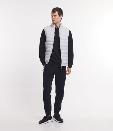 Chaleco Puffer Deportivo con Cuello Alto y Gajos 2