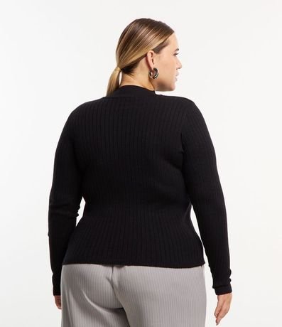 Suéter de Punto con Textura Cuadriculada y Perlas Curve & Plus Size 3