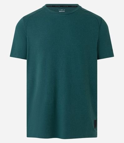 Remera Deportiva con Etiqueta en la Barra y Manga Corta 7