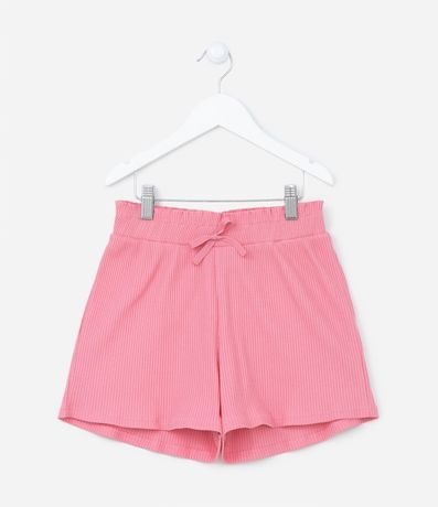 Short Clochard Infantil con Textura Acanalada - Talle 5 a 14 años