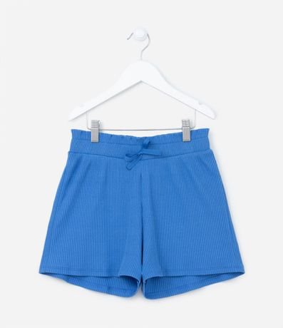 Short Clochard Infantil con Textura Acanalada - Talle 5 a 14 años