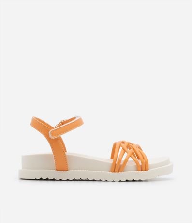 Sandalia Infantil con Velcro y Tiras Entrelazadas - Talle 28 al 36 5